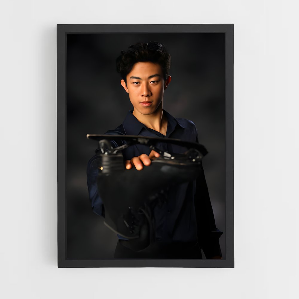 Poster Nathan chen – affiche Patinage artistique (vue 2)